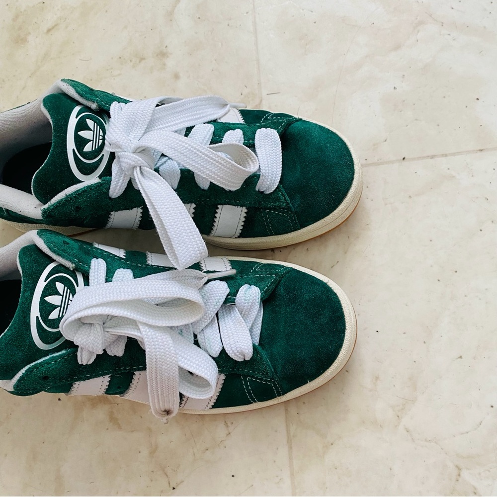 $110 Adidas Campus 00s Green Suede Lace-up Low Top Shoes Sneakers Women's Size 8 - Picture 10 of 14